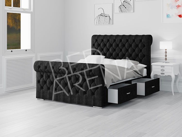 Black Modena Single Bed