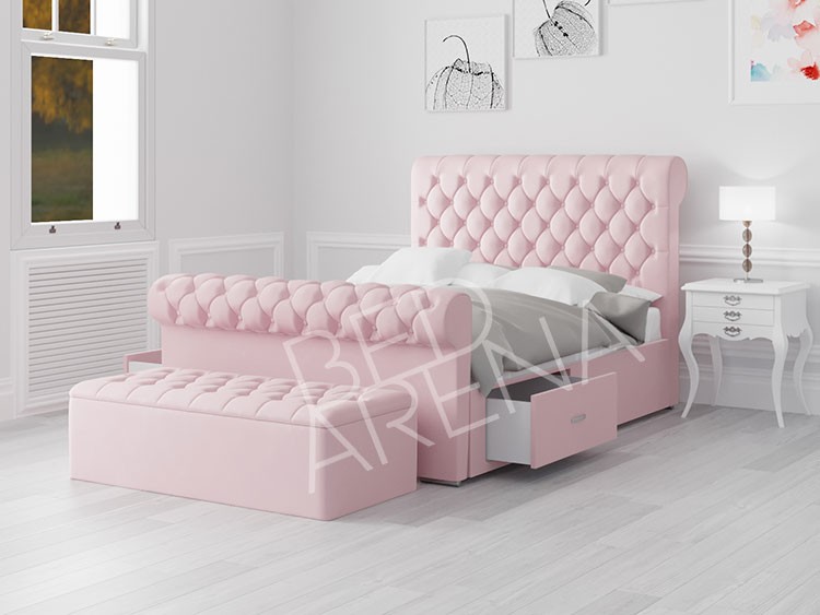 Pink Toronto Double Bed