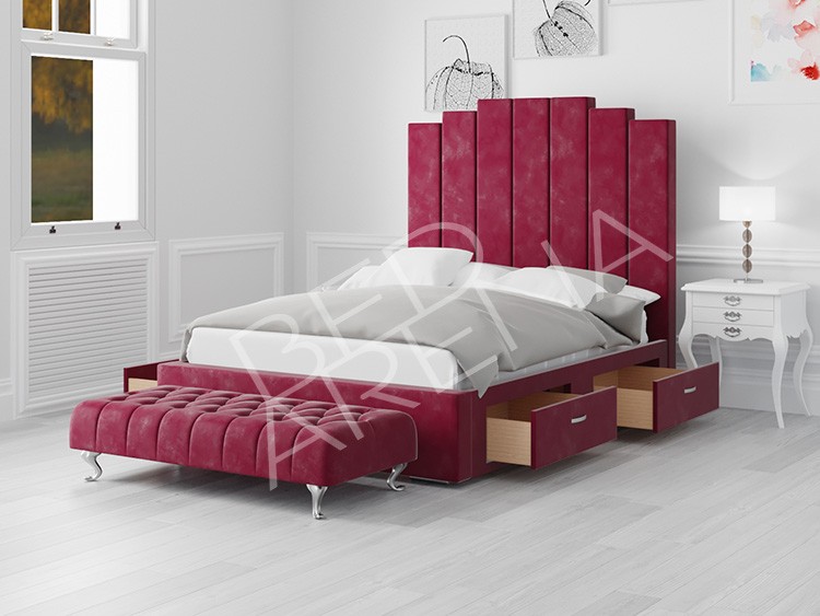 Red Manhattan Small Double Bed