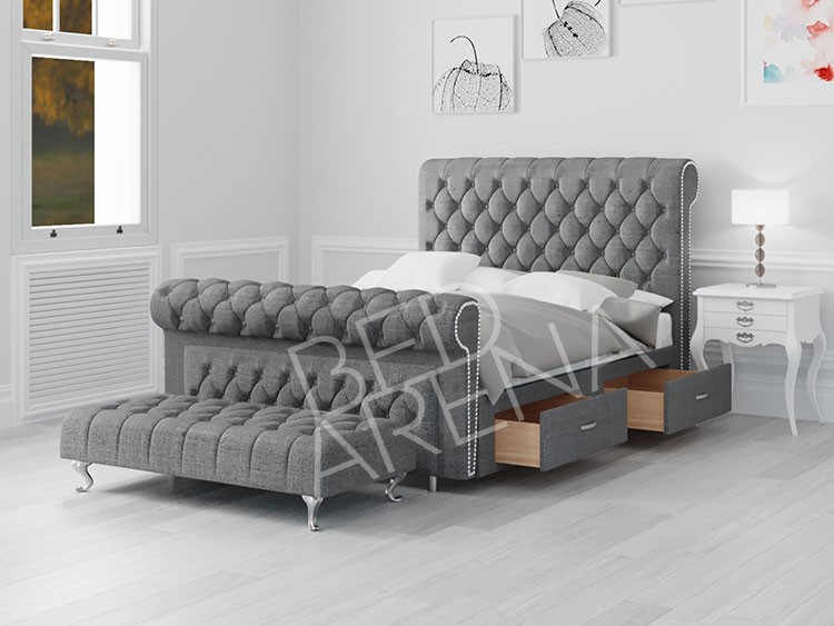 Vancouver King Bed Grey