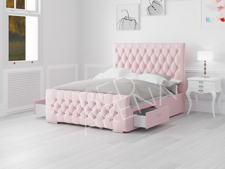 Boston Single Bed Pink
