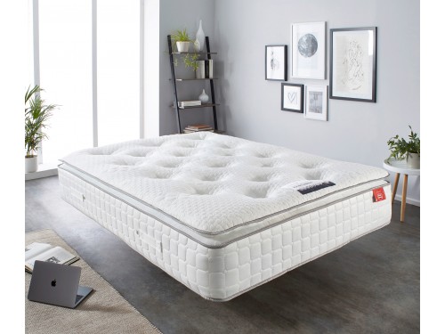Image of the 2000 Comfort Pocket Memory Mattress in a room.